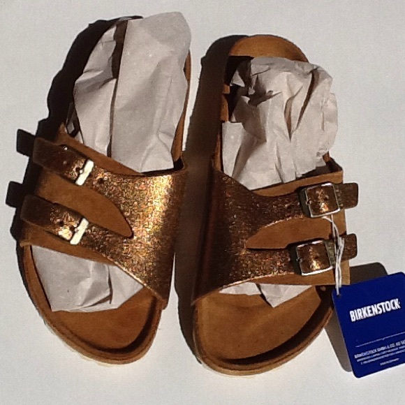 birkenstock bronze sandals